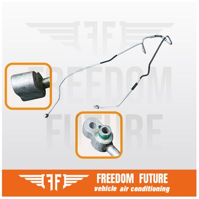 Tubo de descarga de aluminio 7L6820722F Adaptado para 03-10 Volkswagen Touareg Audi Q7 4.0L